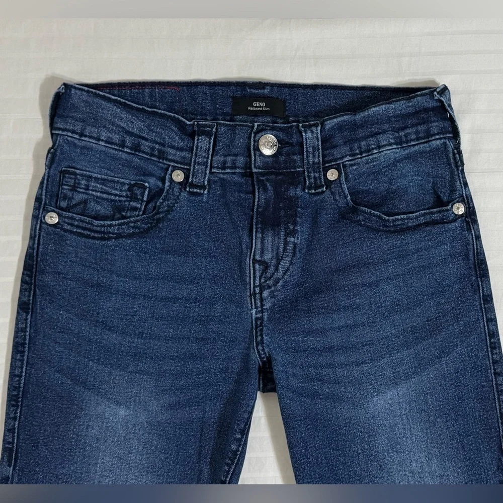 True Religion Geno Relaxed Slim Jeans Men’s 30x33 Blue Dark Wash Stretch